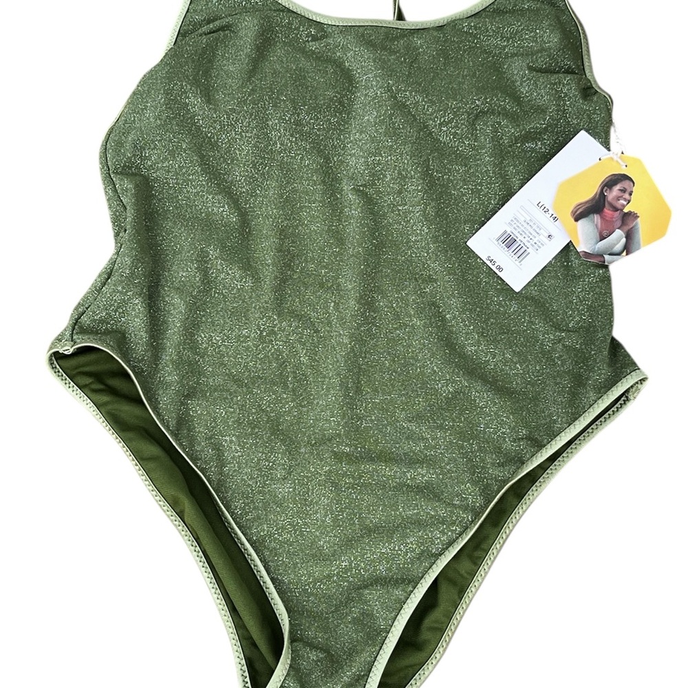 Kids Green Swimsuit